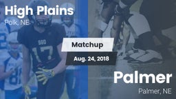 Matchup: High Plains High vs. Palmer  2018