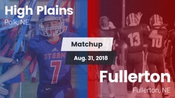 Matchup: High Plains High vs. Fullerton  2018