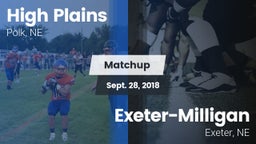 Matchup: High Plains High vs. Exeter-Milligan  2018