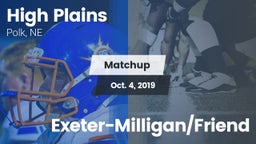 Matchup: High Plains High vs. Exeter-Milligan/Friend 2019
