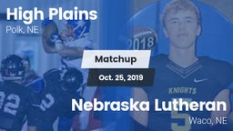 Matchup: High Plains High vs. Nebraska Lutheran  2019
