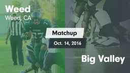 Matchup: Weed  vs. Big Valley 2016