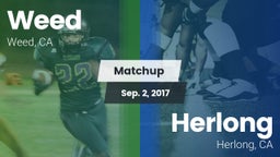 Matchup: Weed  vs. Herlong  2017