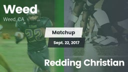 Matchup: Weed  vs. Redding Christian 2017