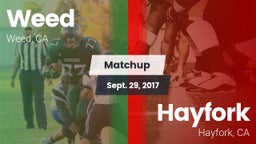 Matchup: Weed  vs. Hayfork  2017