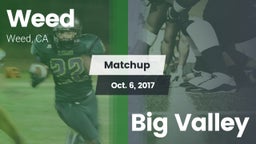 Matchup: Weed  vs. Big Valley 2017