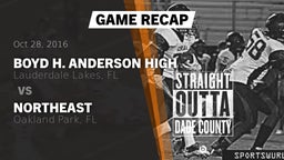 Recap: Boyd H. Anderson High vs. Northeast  2016