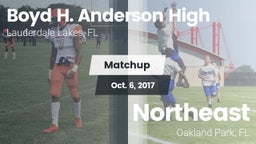 Matchup: Boyd H. Anderson vs. Northeast  2017