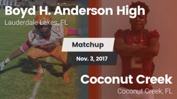 Matchup: Boyd H. Anderson vs. Coconut Creek  2017