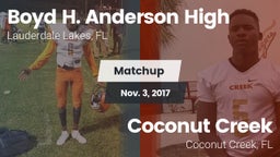 Matchup: Boyd H. Anderson vs. Coconut Creek  2017