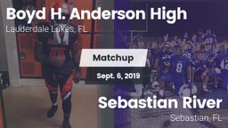 Matchup: Boyd H. Anderson vs. Sebastian River  2019