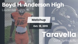 Matchup: Boyd H. Anderson vs. Taravella  2019