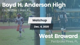 Matchup: Boyd H. Anderson vs. West Broward  2020