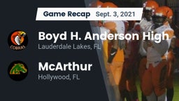 Recap: Boyd H. Anderson High vs. McArthur  2021