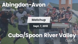 Matchup: Abingdon-Avon High vs. Cuba/Spoon River Valley  2018