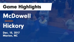 McDowell   vs Hickory  Game Highlights - Dec. 15, 2017