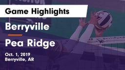 Berryville  vs Pea Ridge  Game Highlights - Oct. 1, 2019