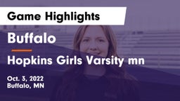 Buffalo  vs Hopkins Girls Varsity mn Game Highlights - Oct. 3, 2022