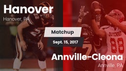 Matchup: Hanover  vs. Annville-Cleona  2017