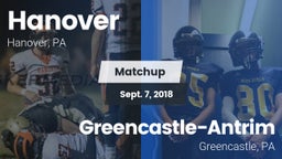 Matchup: Hanover  vs. Greencastle-Antrim  2018