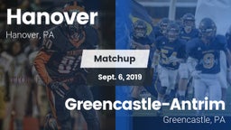 Matchup: Hanover  vs. Greencastle-Antrim  2019