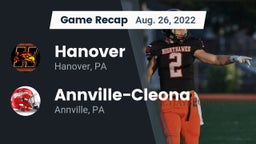 Recap: Hanover  vs. Annville-Cleona  2022