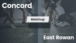 Matchup: Concord  vs. East Rowan 2016