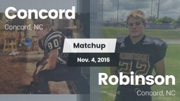 Matchup: Concord  vs. Robinson  2016