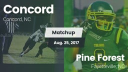 Matchup: Concord  vs. Pine Forest  2017
