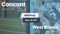 Matchup: Concord  vs. West Rowan  2017