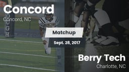 Matchup: Concord  vs. Berry Tech  2017
