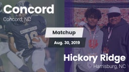 Matchup: Concord  vs. Hickory Ridge  2019