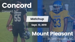 Matchup: Concord  vs. Mount Pleasant  2019