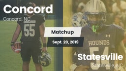 Matchup: Concord  vs. Statesville  2019