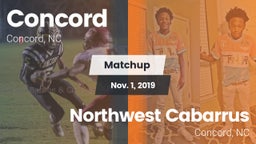 Matchup: Concord  vs. Northwest Cabarrus  2019