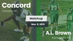 Matchup: Concord  vs. A.L. Brown  2019