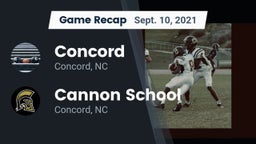 Recap: Concord  vs. Cannon School 2021