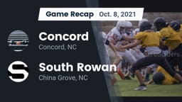 Recap: Concord  vs. South Rowan  2021