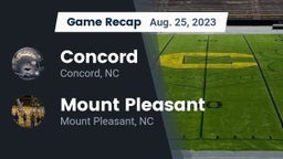 Recap: Concord  vs. Mount Pleasant  2023