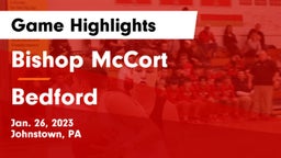 Bishop McCort  vs Bedford  Game Highlights - Jan. 26, 2023