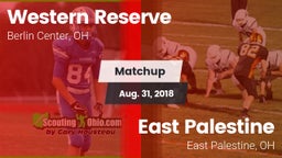 Matchup: Western Reserve vs. East Palestine  2018