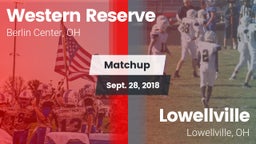 Matchup: Western Reserve vs. Lowellville  2018