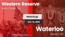 Matchup: Western Reserve vs. Waterloo  2018