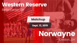 Matchup: Western Reserve vs. Norwayne  2019