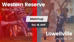 Matchup: Western Reserve vs. Lowellville  2019