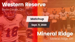 Matchup: Western Reserve vs. Mineral Ridge  2020