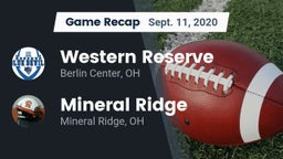 Recap: Western Reserve  vs. Mineral Ridge  2020