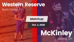 Matchup: Western Reserve vs. McKinley  2020