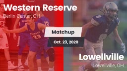 Matchup: Western Reserve vs. Lowellville  2020