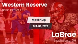 Matchup: Western Reserve vs. LaBrae  2020